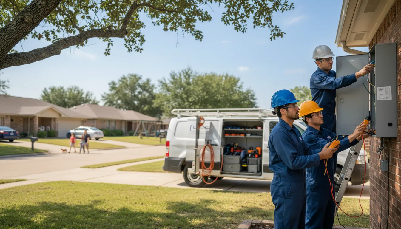 Certified electrician providing emergency electrical services in La Porte City, IA